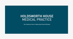 Desktop Screenshot of holdsworthhouse.com.au