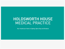 Tablet Screenshot of holdsworthhouse.com.au